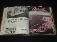 1937-1938 THE DESERT MAGAZINE BOUND VOLUME - BINDER - NO. 1-12 - KD 5403L