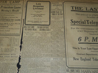 1906 NOVEMBER 17 THE BOSTON HERALD - HARVARD VS. DARTMOUTH - BH 134