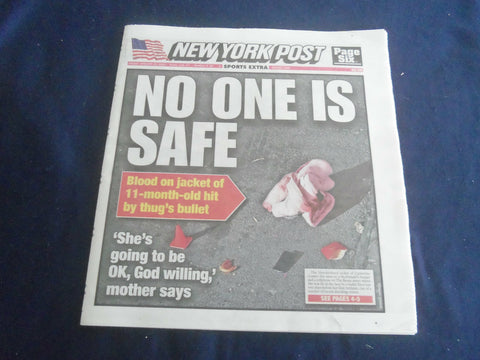 2022 JANUARY 21 NEW YORK POST NEWSPAPER - 11-MONTH OLD HIT BY BULLET OF THUG