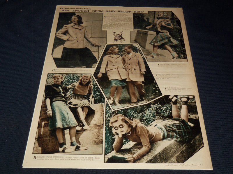 1939 SEPT 3 MINNEAPOLIS SUNDAY TRIBUNE COLOR SECTION - GROUP THEATRE - NT 9581
