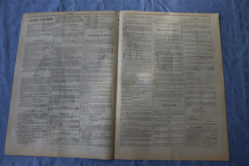 1872 JUNE 9 LE GRELOT NEWSPAPER - LA DERNIERE DENT - FRENCH - NP 8589