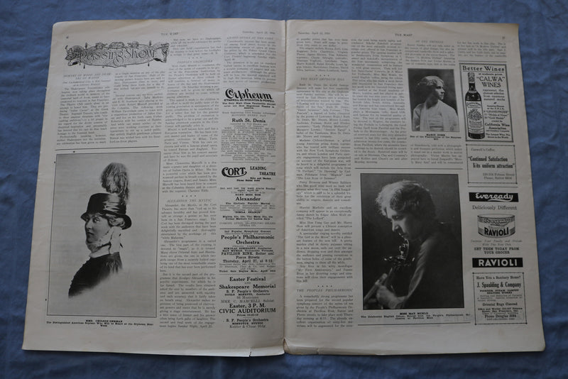 1916 APRIL 22 THE WASP MAGAZINE- GREAT COVER, PHOTOS, STORIES & ADS - SP 4785L