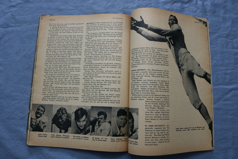 1947 STREET AND SMITH'S FOOTBALL PICTORIAL MAGAZINE - CONNOR COVER - ST 5506P