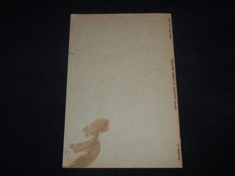 1942 XIX CENTURY PAINTINGS JOHN F. BRAUN COLLECTION PUBLIC SALE CATALOG - J 9207
