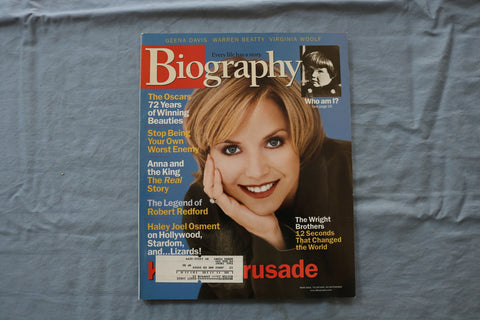 2001 MARCH BIOGRAPHY MAGAZINE - KATIE COURIC COVER - E 18696