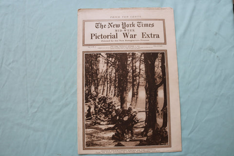 1914 OCT 1 NEW YORK TIMES MID-WEEK PICTORIAL WAR EXTRA - GERMAN FIRING - NP 9117