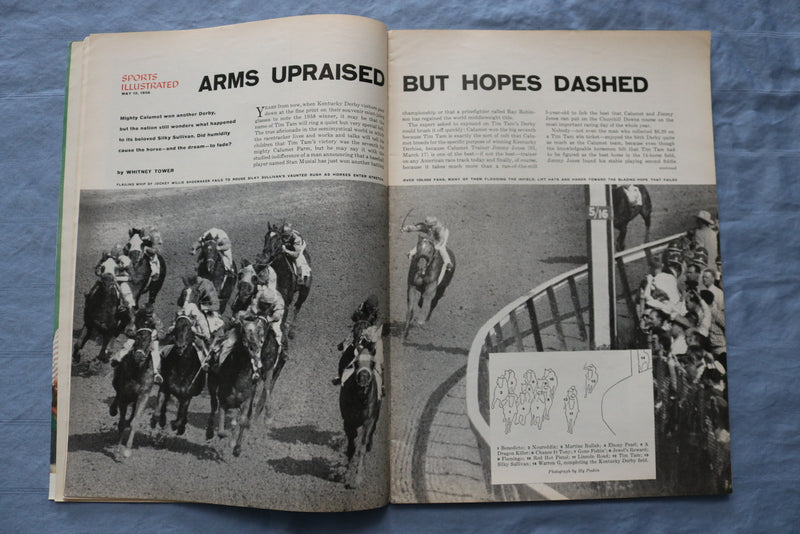 1958 MAY 12 SPORTS ILLUSTRATED MAGAZINE - THE AMERICA'S CUP - ST 5506C