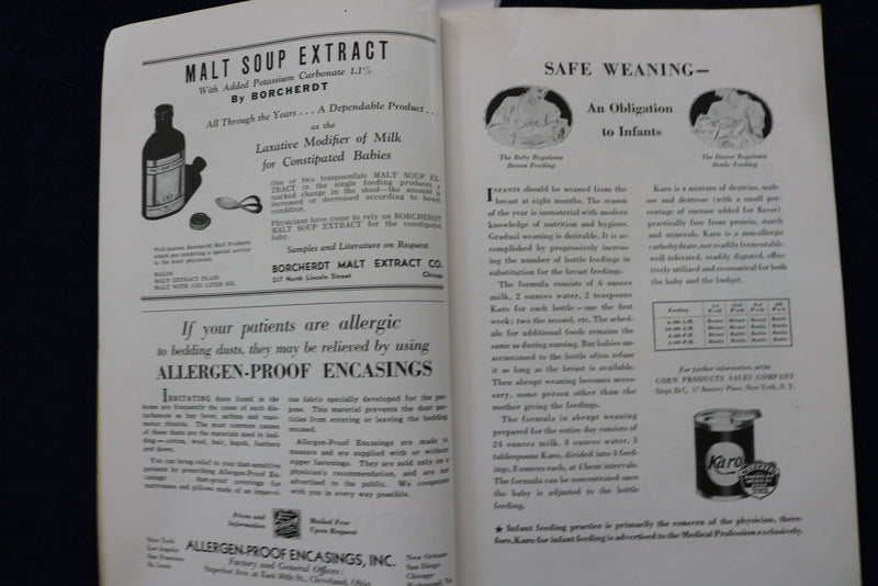 1937 JULY AMERICAN JOURNAL OF DISEASES OF CHILDREN SOFTCOVER BOOK - K 1518