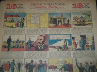 1939 APRIL 23 DAILY OKLAHOMAN SUNDAY NEWSPAPER COLOR COMICS SECTION - NT 7628