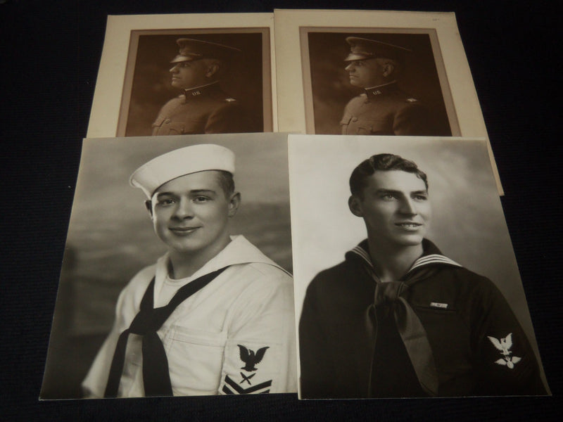 1940'S NAVY V-12 TRAINING UNIT ST. AMBROSE COLLEGE PHOTO LOT OF 34 - 11x14 - #30