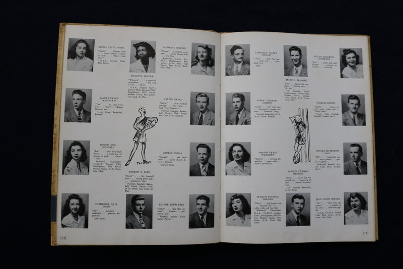 1947 BLUE LETTER METUCHEN HIGH SCHOOL YEARBOOK - METUCHEN, NEW JERSEY - YB 3455