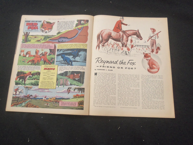 1961 JANUARY BOYS' LIFE MAGAZINE - 1961 CALENDAR COVER - ST 3770K