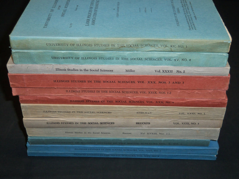 1927-1952 UNIVERSITY OF ILLINOIS REPORTS LOT OF 12 - SOFTCOVER - WR 20