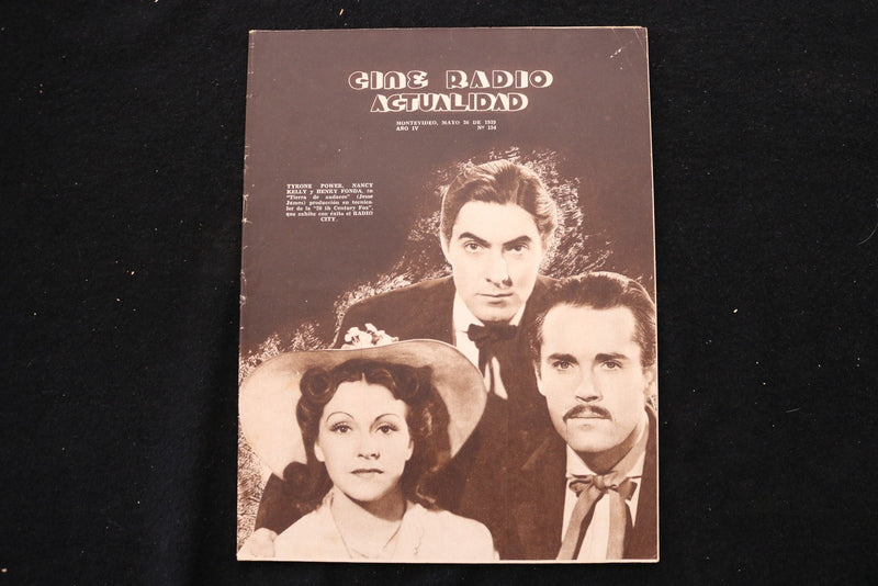 1939 MAY 26 CINE RADIO ACTUALIDAD MAGAZINE-TYRONE POWER & H. FONDA COVER-E 25901