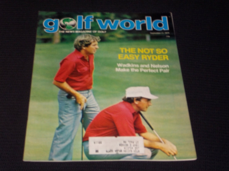 1979 SEPTEMBER 21 GOLF WORLD MAGAZINE - WADKINS & NELSON FRONT COVER - E 6652