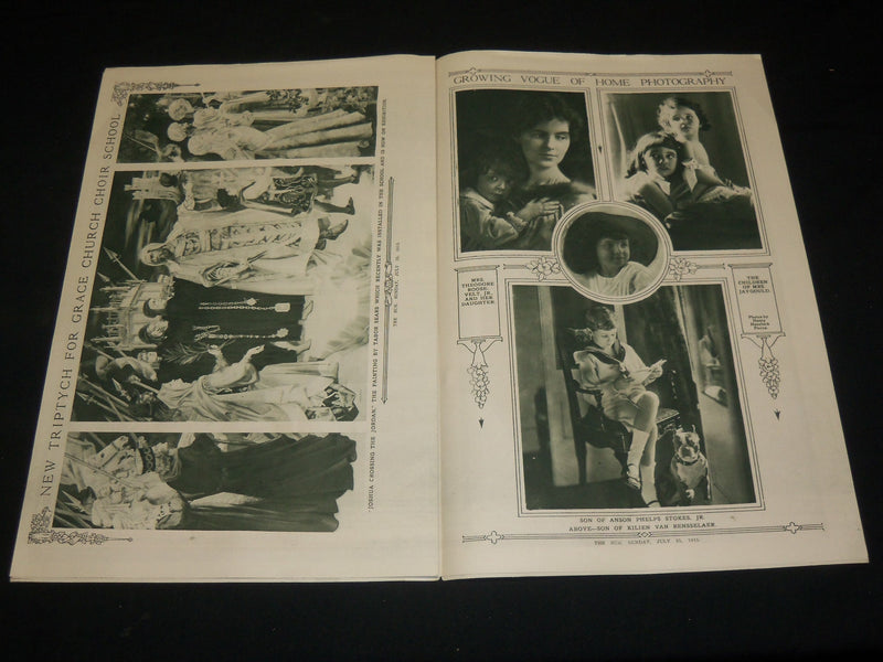 1915 JULY 25 THE SUN PICTORIAL MAGAZINE SECTION - CONEY ISLAND - NP 5424