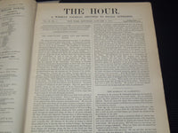 1883-1884 THE HOUR MAGAZINE BOUND VOLUME LOT OF 2 - NEW YORK - KD 3340K