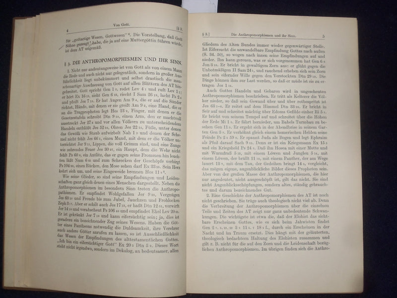 1936 THEOLOGIE DES ALTEN TESTAMENTS HARDCOVER BOOK VON KOHLER - GERMAN - KD 9021