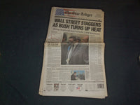 2001 SEPTEMBER 18 THE STAR-LEDGER NEWSPAPER - WALL STREET STAGGERS - NP 3477