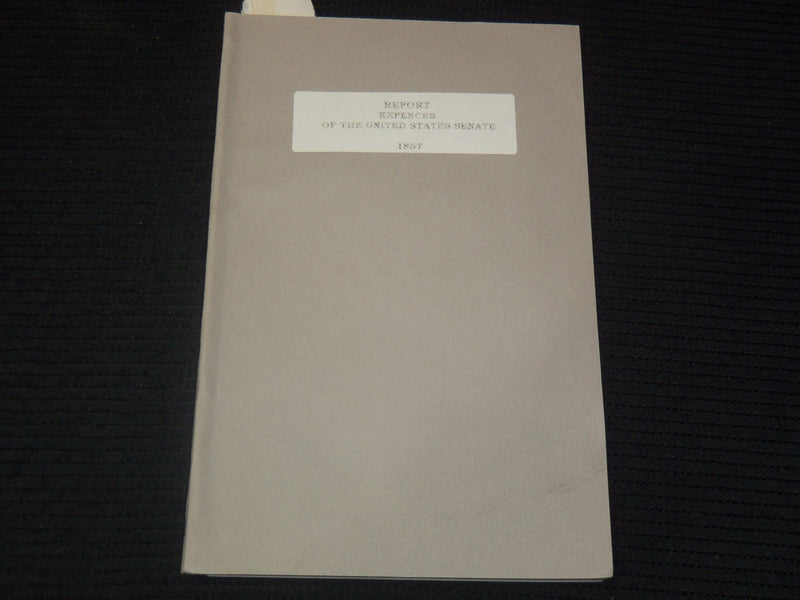 1857 REPORT OF THE SECRETARY OF THE SENATE BULLETIN - ASBURY DICKINS - K 2683