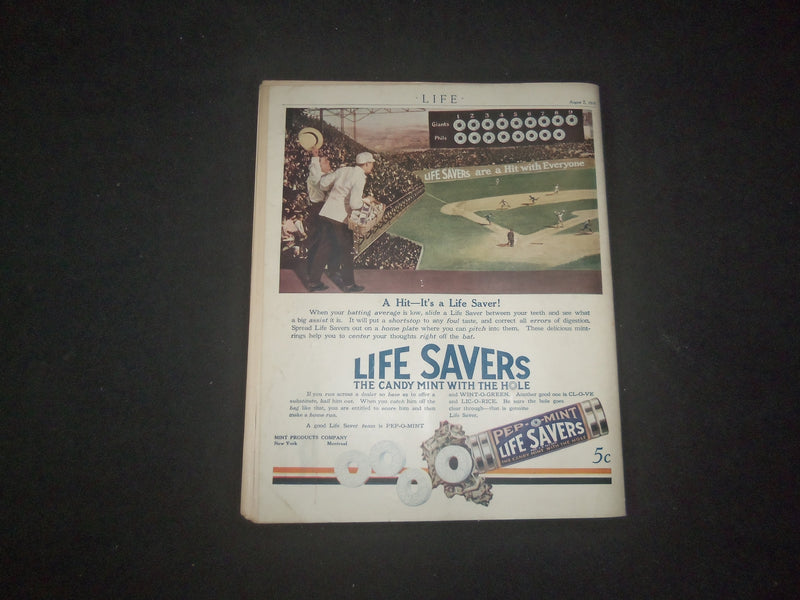 1919 AUGUST 7 LIFE MAGAZINE - ANTI-EVERYTHING NUMBER - DEPORTED - L 769M