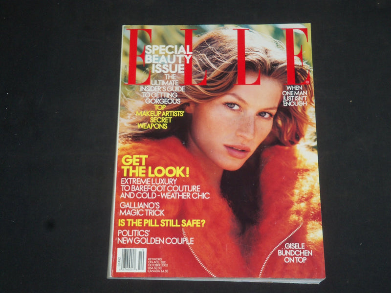2002 OCTOBER ELLE MAGAZINE - GISELE BUNDCHEN COVER - SP 7905