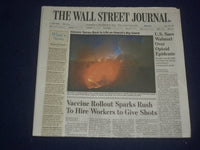 2020 DEC 23 THE WALL STREET JOURNAL- VACCINE ROLLOUT SPARKS RUSH TO HIRE WORKERS