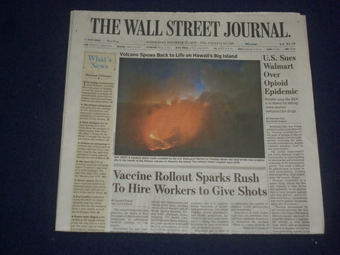 2020 DEC 23 THE WALL STREET JOURNAL- VACCINE ROLLOUT SPARKS RUSH TO HIRE WORKERS