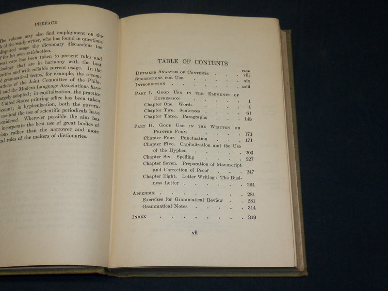 1928 MANUAL OF GOOD ENGLISH BOOK BY MACCRACKEN & SANDISON - KD 2755B