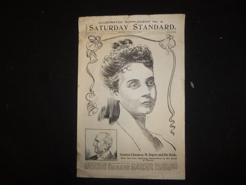 1901 DEC 28 NY SATURDAY STANDARD MAGAZINE ILLUSTRATED SUPPLEMENT NO. 2 - ST 3194