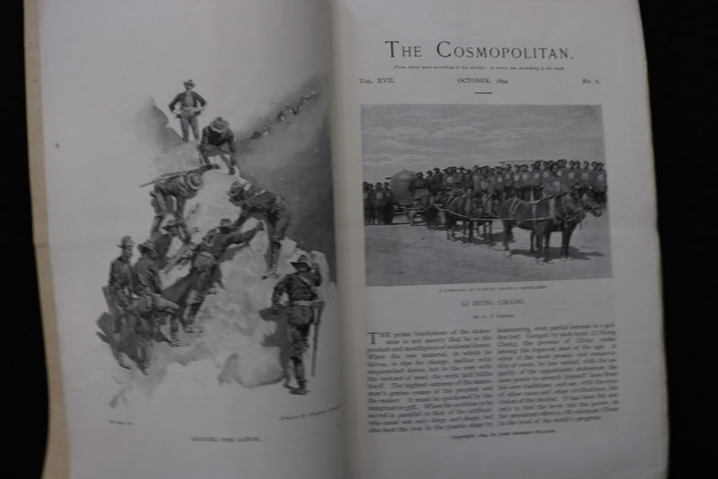 1894 OCTOBER THE COSMOPOLITAN MONTHLY MAGAZINE - REMINGTON - K 2926