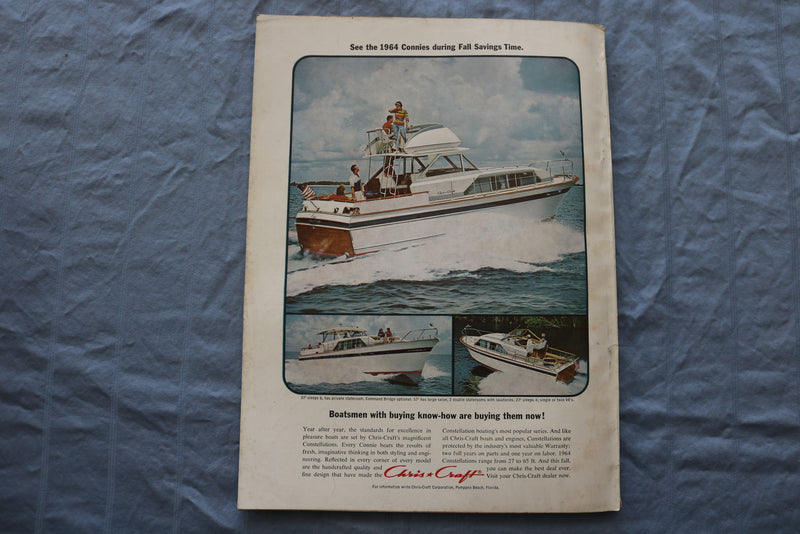 1963 OCTOBER YACHTING MAGAZINE - CRUISING AND RACING COVER - E 9459