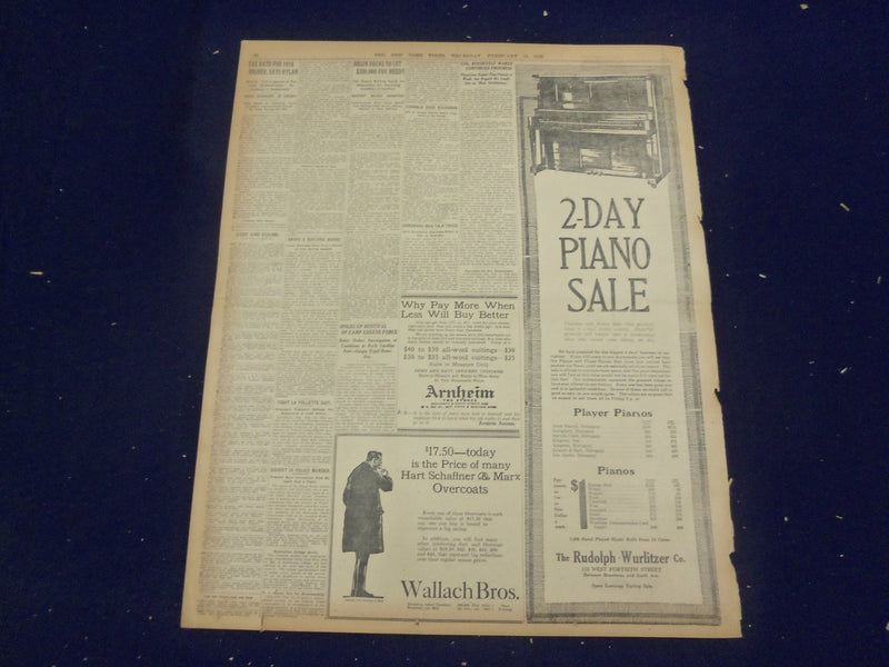 1918 FEBRUARY 14 NEW YORK TIMES - BRITISH PACIFISTS DEFEATED 159 TO 28 - NT 8240