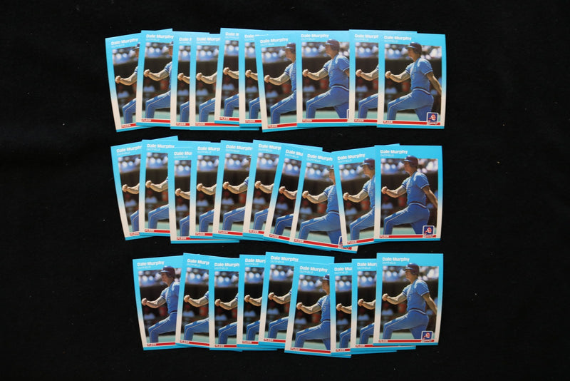 DALE MURPHY 1987 FLEER BASEBALL CARDS - #522 - NM-MT - LOT OF 29 - #38