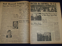 1945 APRIL 15 NEW YORK SUNDAY MIRROR - EULOGIZE F. D. IN SIMPLE RITES - NP 1799