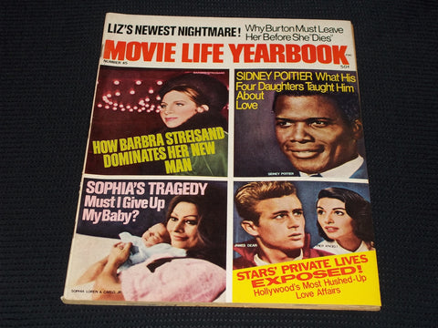 #45 MOVIE LIFE YEARBOOK MAGAZINE - SIDNEY POITIER FRONT COVER - E 17191