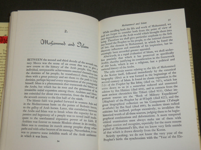 1963 THE ARAB - A COMPACT HISTORY BOOK BY FRANCESCO GABRIELI - KD 6280