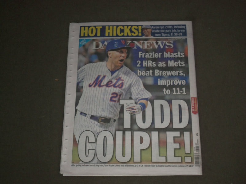 2018 APRIL 14 NEW YORK DAILY NEWS-ATTACK, TRUMP BOBMS SYRIA-SPORTS FINAL EDITION