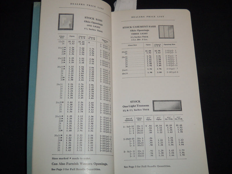1937 COMMERCIAL SASH & DOOR CO. CATALOG - PITTSBURGH, PA - J 9121