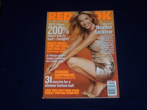 2001 OCTOBER REDBOOK MAGAZINE - HEATHER LOCKLEAR COVER - SP 6034