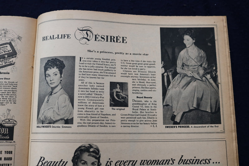 1955 MARCH 5 THIS WEEK MAGAZINE - SUSAN HAYWOOD AD - E 22978