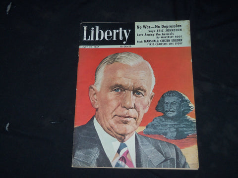 1947 JULY 19 LIBERTY MAGAZINE - SECRETARY GEORGE MARSHALL COVER - B 131