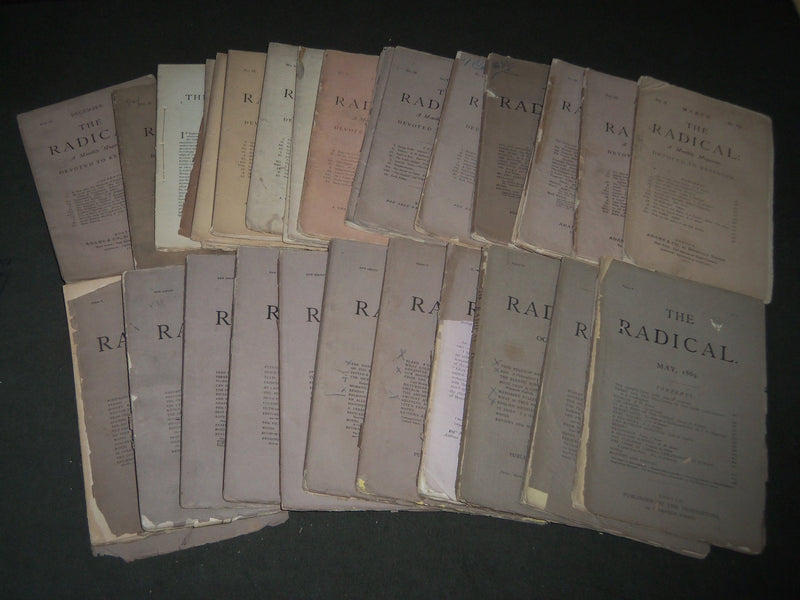 1865-1869 THE RADICAL MONTHLY MAGAZINE LOT OF 27 - NATURAL RELIGION - WR 1371