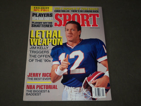 1992 JANUARY SPORT MAGAZINE - JIM KELLY COVER - CW 306