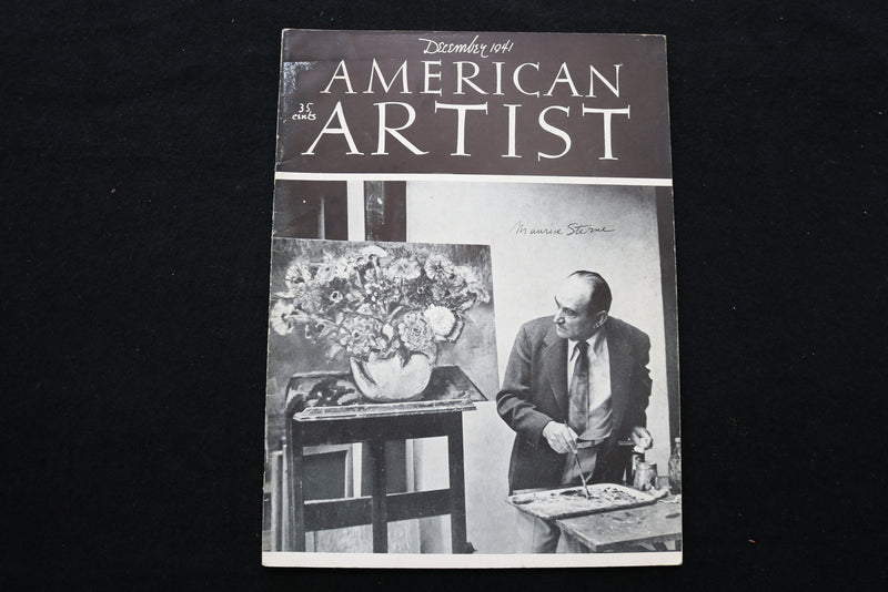 1941 DECEMBER AMERICAN ARTIST MAGAZINE - MAURICE STERME COVER - SP 4183F