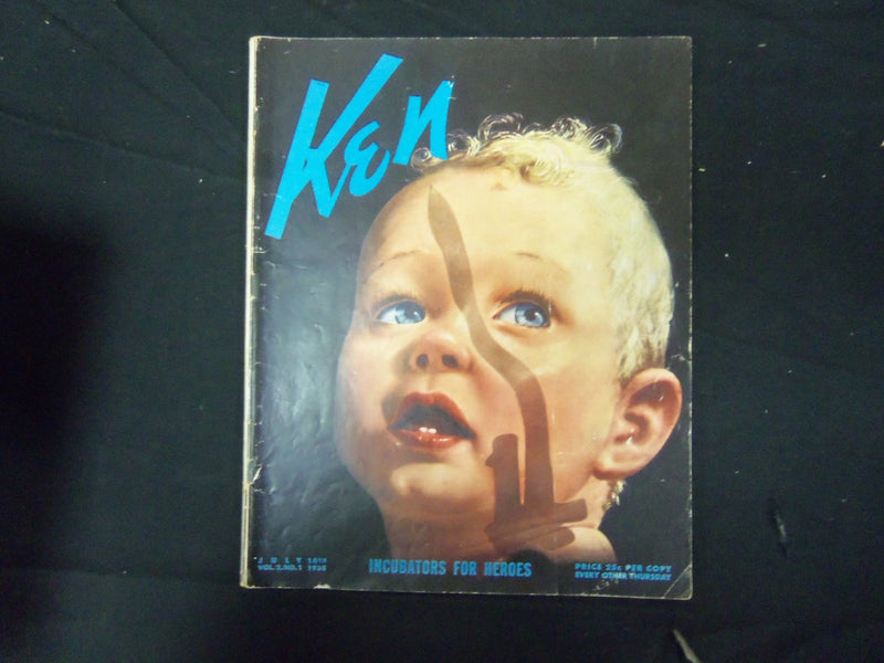 1938 JULY 14 KEN MAGAZINE - VOL 2 N0 1 - GREAT PHOTOS, ADS & ARTICLES - ST 1956