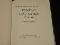 1962 EUROPEAN LAND BATTLES HARDCOVER BOOK INSCRIBED BY TREVOR DUPUY - D 527