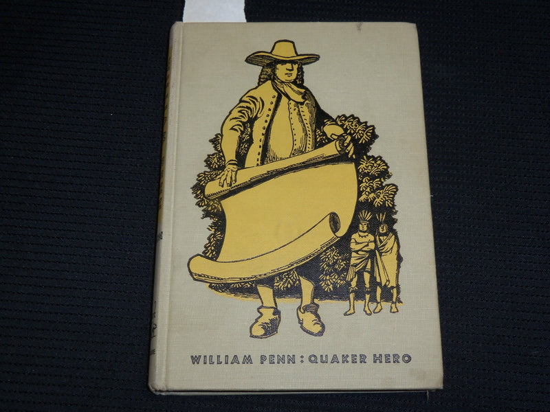 1961 WILLIAM PENN QUARTER HERO HARDCOVER BOOK BY HILDEGARDE DOLSON - KD 7300