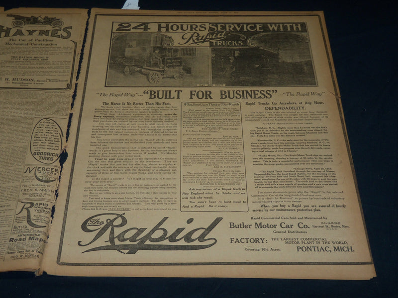 1910 JUNE 26 THE BOSTON HERALD - BANDIT KILLS TWO MEN IN LYNN HOLD-UP - BH 343