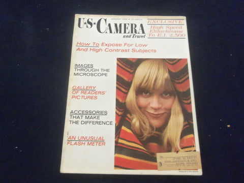 1968 JANUARY U.S CAMERA AND TRAVEL MAGAZINE - HIGH SPEED EKTACHROME - SP 4714B